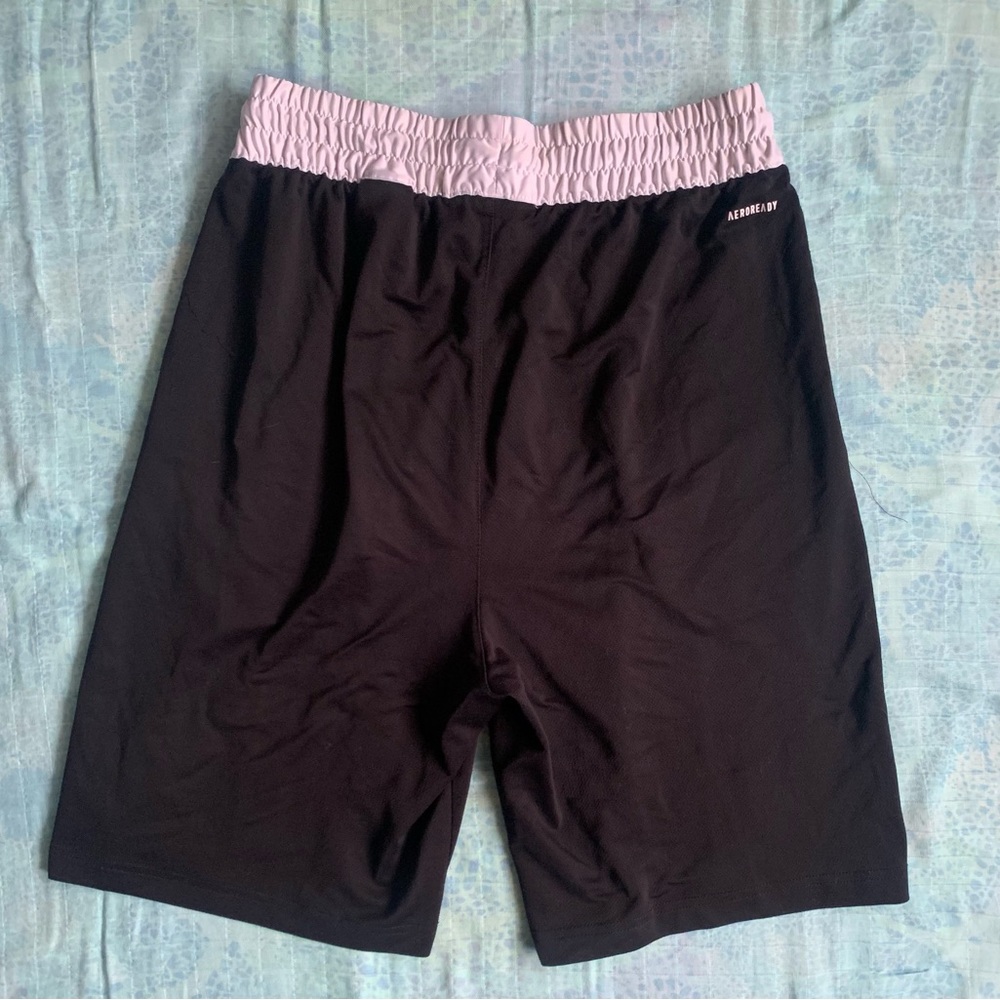 Adidas Men's Aeroready Basketball Club Shorts With Pockets Black/White Large - Picture 2 of 11